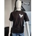 Printed T-shirt with dove black