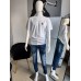 Printed T-shirt with dove white