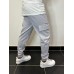 Drill Cotton Cargo Pants - Light Gray