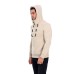 Plush Hooded Sweater - Beige