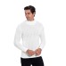 Rollkragenpullover mit feinem Zopfmuster - creme