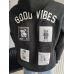 Kapuzenpullover „Good Vibes“ - schwarz