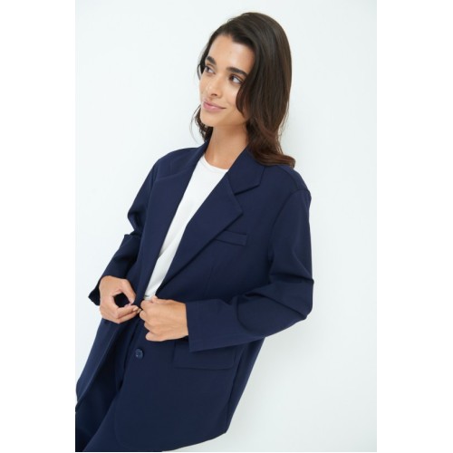 Oversized blazer - navy blue