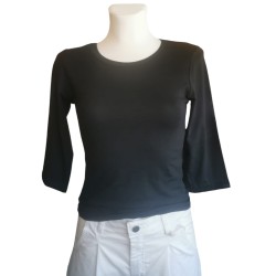 Round Neck Blouse - Black