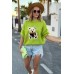 Sweater with Teddy bear - lime