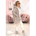 Long Hooded Cardigan - Beige