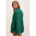 Oversized One Pocket Shirt - Emerald Green