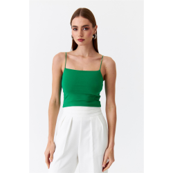 Rope Strap Crop Top - Green