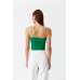 Rope Strap Crop Top - Green