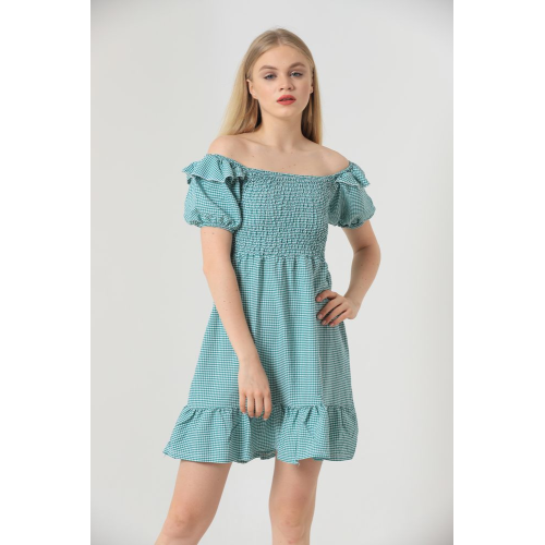 Gipeli Boat Neck Dress - Emerald