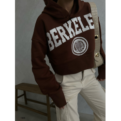 Crop Sweatshirt - Brown