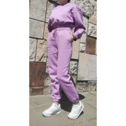 Elastic Waist Tracksuit - Lilac