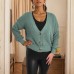 Knitted cardigan with buttons - mint