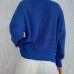 Knitted Button Cardigan - Blue