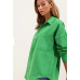 Oversized One Pocket Shirt - green