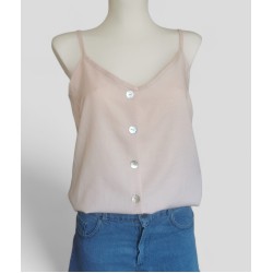 Sleeveless blouse - light pink