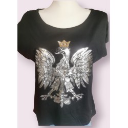 T-shirt with an eagle and sequins