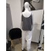 Sleeveless blouse - gray