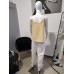 Sleeveless blouse - light yellow