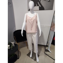 Sleeveless blouse - light pink